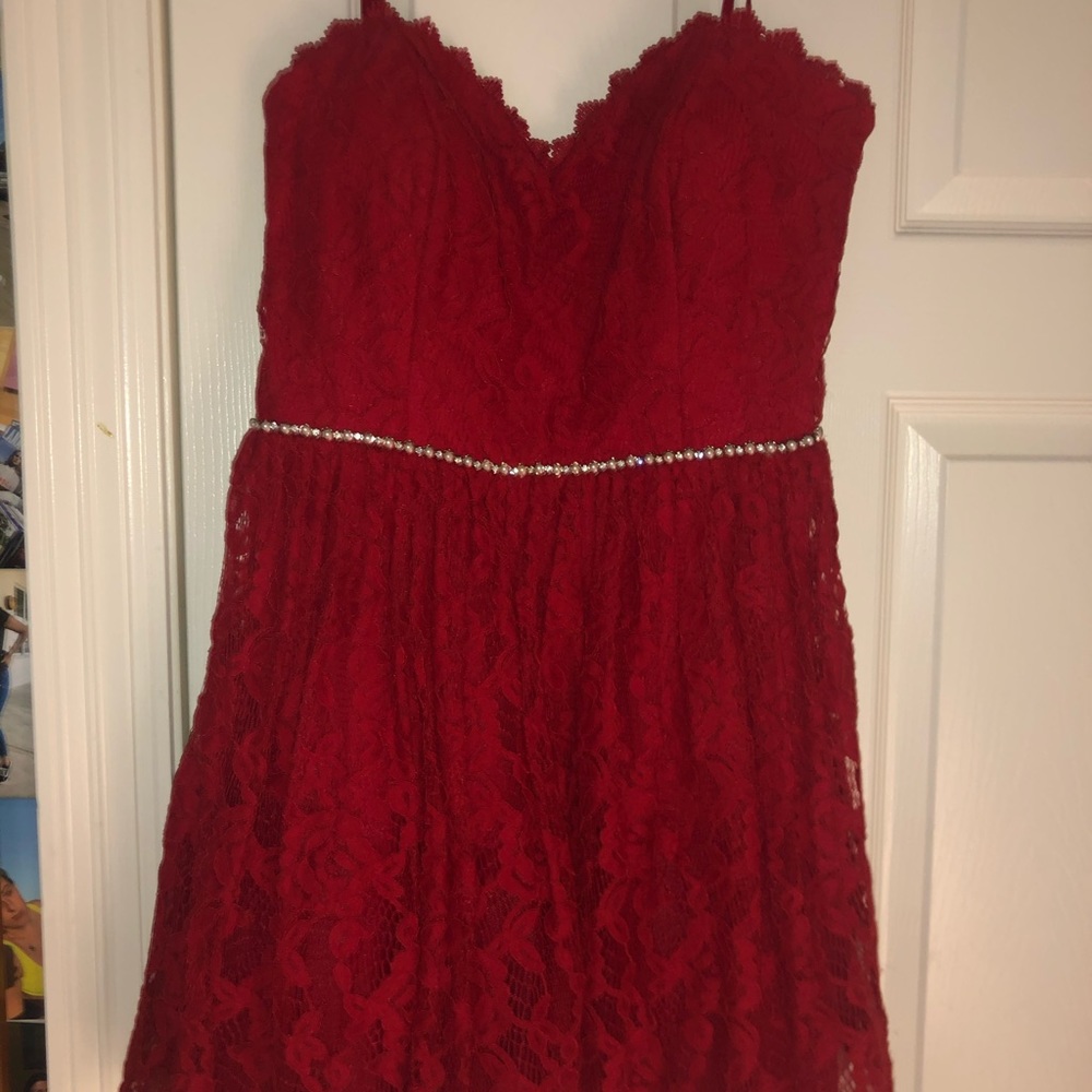 Strapless Short Homecoming Dress